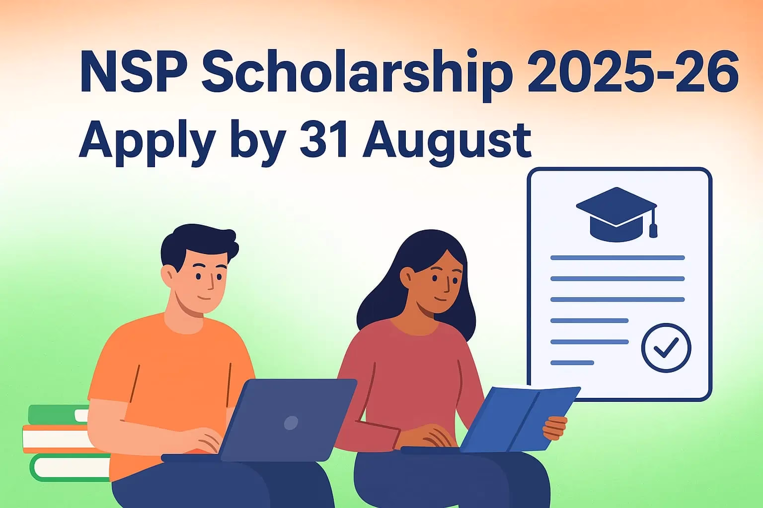 National Scholarship Portal (NSP) 2025-26 – आवेदन कैसे करें + अंतिम तिथि (31 अगस्त) गाइड National Scholarship Portal (NSP) 2025-26 – आवेदन कैसे करें + अंतिम तिथि (31 अगस्त) गाइड